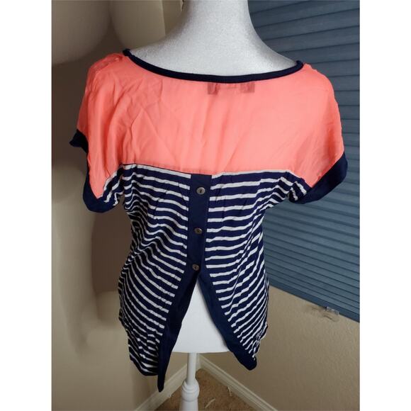 Annabelle Stripe Blouse Womans Top Size L - Picture 2 of 4